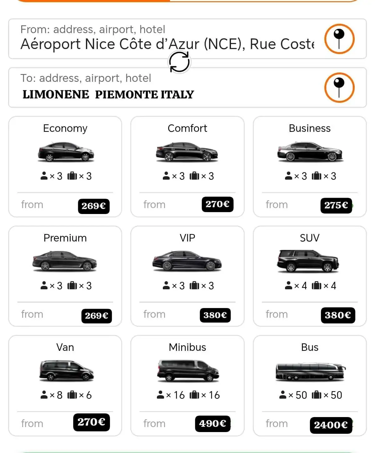 Chauffeur de luxe VTC Antibes Aéroport Nice Hotel Limonene